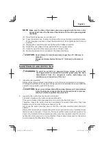 Preview for 39 page of Hitachi C 10FSHC Safety And Instruction Manual