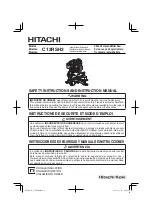 Preview for 1 page of Hitachi C 12RSH2 Instruction Manual