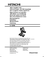 Hitachi C 12YA Handling Instructions Manual preview