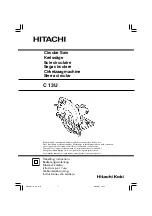 Hitachi C 13U Handling Instructions Manual preview