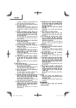 Preview for 4 page of Hitachi C 18DBAL Safety Instructions And Instruction Manual