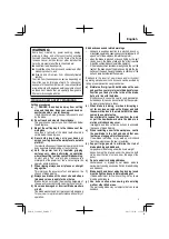 Preview for 5 page of Hitachi C 18DBAL Safety Instructions And Instruction Manual