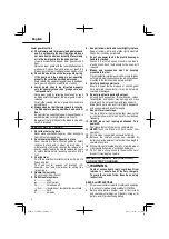 Preview for 6 page of Hitachi C 18DBAL Safety Instructions And Instruction Manual