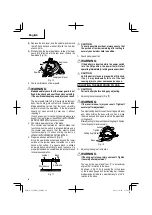 Preview for 16 page of Hitachi C 18DBAL Safety Instructions And Instruction Manual