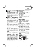 Preview for 39 page of Hitachi C 18DBAL Safety Instructions And Instruction Manual