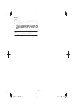 Preview for 128 page of Hitachi C 18DGL Handling Instructions Manual