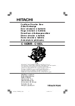 Hitachi C 18DL Handling Instructions Manual preview