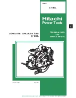 Preview for 1 page of Hitachi C 18DL Technical Data And Service Manual