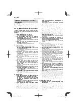 Preview for 2 page of Hitachi C 18DSL Handling Instructions Manual