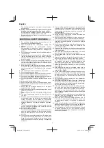 Preview for 4 page of Hitachi C 18DSL Handling Instructions Manual