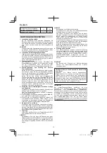 Preview for 16 page of Hitachi C 18DSL Handling Instructions Manual