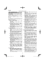 Preview for 162 page of Hitachi C 18DSL Handling Instructions Manual