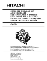 Hitachi C 6DD Handling Instructions Manual preview