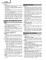 Preview for 12 page of Hitachi C 6DD Handling Instructions Manual