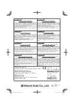 Preview for 164 page of Hitachi C 6MEY Handling Instructions Manual