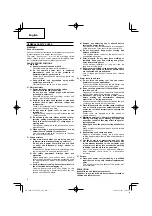 Preview for 4 page of Hitachi C 6MF Handling Instructions Manual