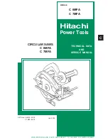 Предварительный просмотр 1 страницы Hitachi C 6MFA Technical Data And Service Manual