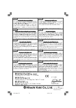 Предварительный просмотр 68 страницы Hitachi C 6SS Handling Instructions Manual