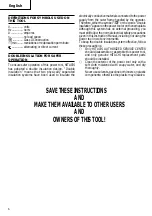 Preview for 6 page of Hitachi C 7BMR Instruction And Safety Manual