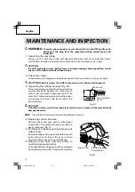 Preview for 16 page of Hitachi C 7SB2 Safety Instructions And Instruction Manual