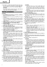 Предварительный просмотр 8 страницы Hitachi C 8FS Handling Instructions Manual