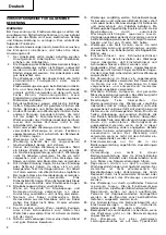 Предварительный просмотр 10 страницы Hitachi C 8FS Handling Instructions Manual