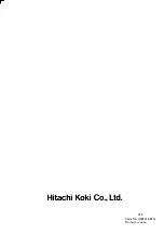 Предварительный просмотр 35 страницы Hitachi C 8FS Handling Instructions Manual