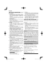 Предварительный просмотр 44 страницы Hitachi C 8FSE Handling Instructions Manual