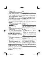 Предварительный просмотр 54 страницы Hitachi C 8FSE Handling Instructions Manual