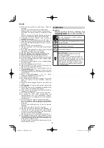 Предварительный просмотр 104 страницы Hitachi C 8FSE Handling Instructions Manual