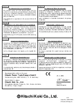 Preview for 62 page of Hitachi C 9U2 Handling Instructions Manual