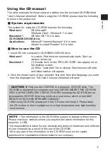 Preview for 17 page of Hitachi C-WX30LWN User Manual