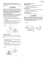 Предварительный просмотр 21 страницы Hitachi C10LA - 10" Cabinet Saw Instruction Manual