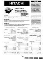 Hitachi C1421R Service Manual preview