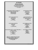 Preview for 124 page of Hitachi C1422R Service Manual