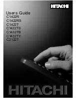 Hitachi C1422R User Manual preview