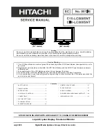 Hitachi C15-LC880SNT Service Manual preview