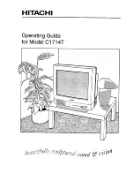 Hitachi C1714T Operating Manual preview