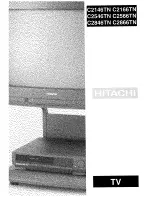 Preview for 1 page of Hitachi C2146TN Manual