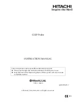 Предварительный просмотр 1 страницы Hitachi C22P Instruction Manual