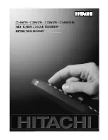 Preview for 1 page of Hitachi C24W1TN Instruction Manual