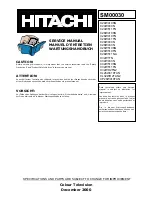 Hitachi C24W410SN Service Manual предпросмотр