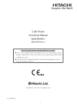 Предварительный просмотр 1 страницы Hitachi C251 Instruction Manual