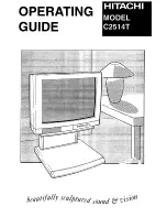 Hitachi C2514T Operating Manual preview