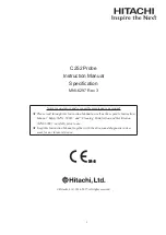 Предварительный просмотр 1 страницы Hitachi C252 Instruction Manual