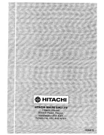 Предварительный просмотр 16 страницы Hitachi C2524T Operating Manual