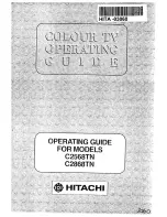 Preview for 1 page of Hitachi C2568TN Operating Manual