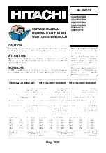 Hitachi C28W40TN Service Manual preview