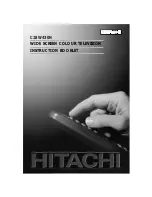 Preview for 1 page of Hitachi C28W430N Instruction Manual