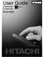 Hitachi C28W433N Instruction Manual preview